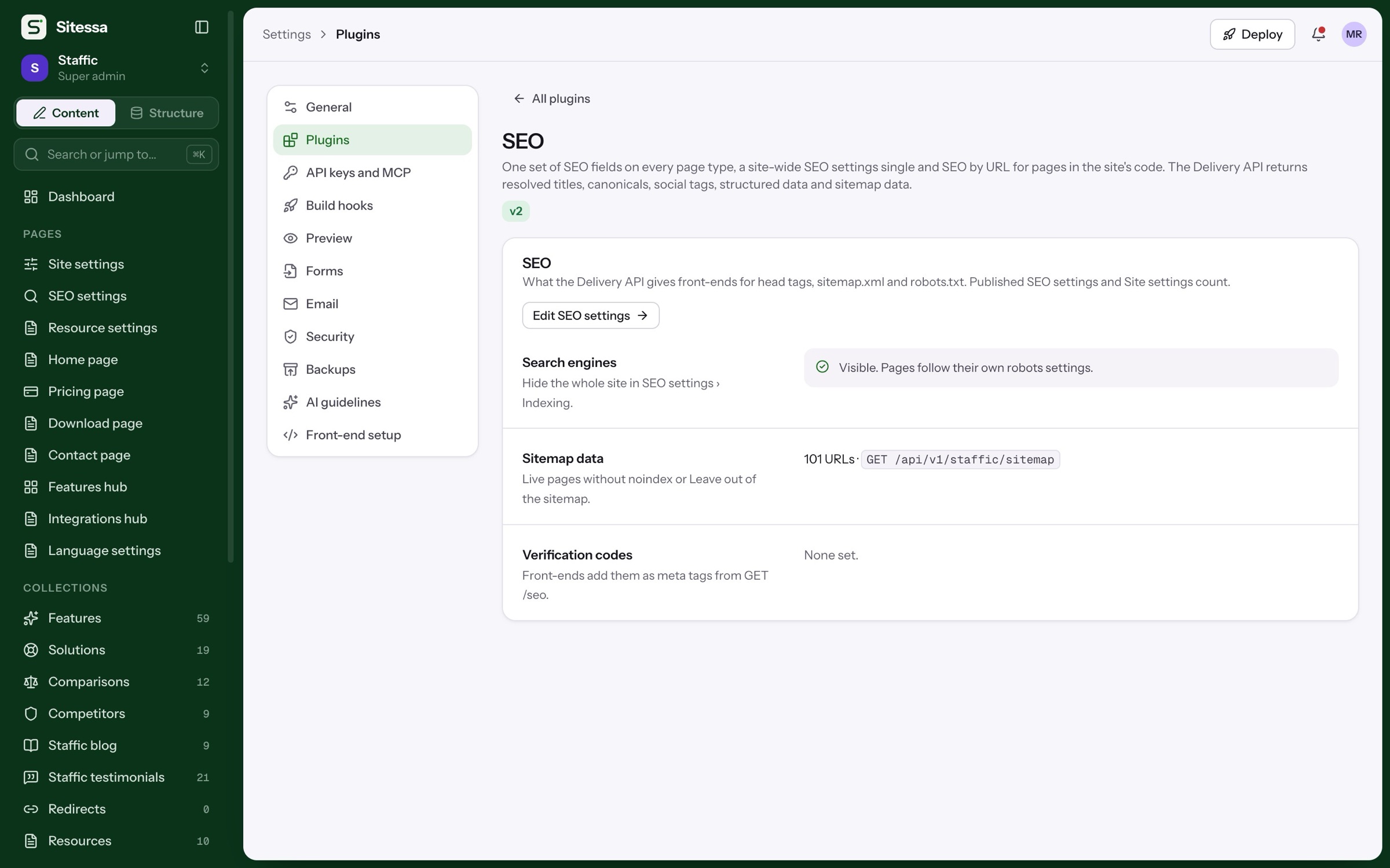 Install a plugin: SEO on every page type